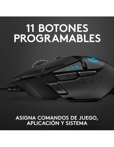 RATON LOGITECH USB GAMING G502 HERO NEGRO 910-005471