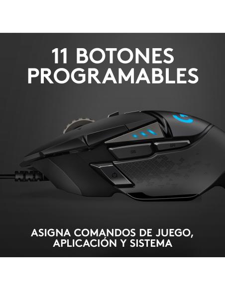 RATON LOGITECH USB GAMING G502 HERO NEGRO 910-005471