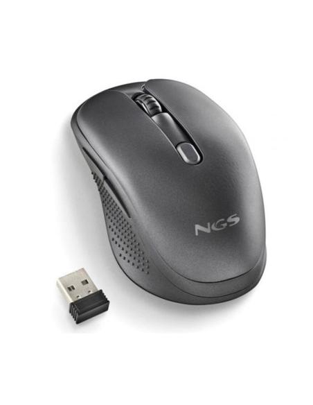 RATON NGS INALAMBRICO EVOSPOOK BLACK RECARGABLE MULTIMODO NEGRO USB-A