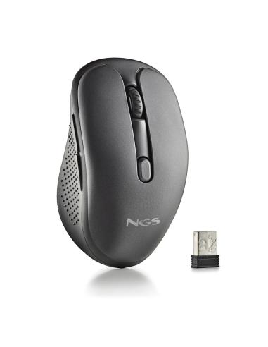 RATON NGS INALAMBRICO EVOSPOOK BLACK RECARGABLE MULTIMODO NEGRO USB-A