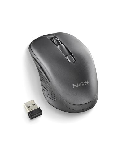 RATON NGS INALAMBRICO EVOSPOOK BLACK RECARGABLE MULTIMODO NEGRO USB-A