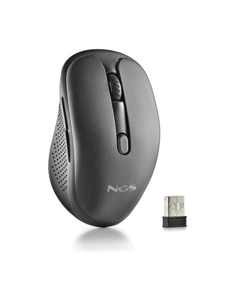 RATON NGS INALAMBRICO LASER EVOPEEP BLACK RECARGABLE MULTIMODO NEGRO USB-A