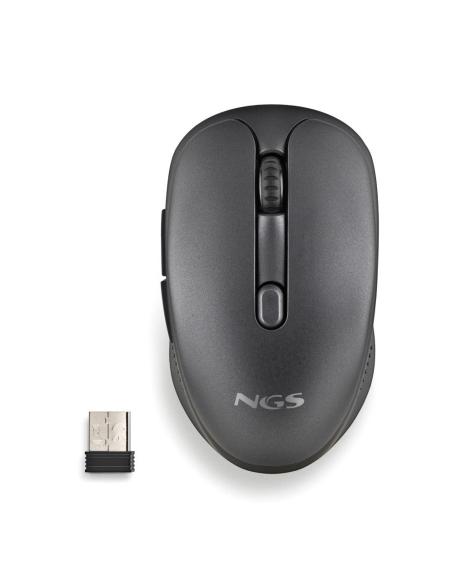 RATON NGS INALAMBRICO LASER EVOPEEP BLACK RECARGABLE MULTIMODO NEGRO USB-A