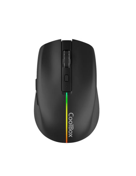 RATON COOLBOX INALAMBRICO GAMING W01 RECARGABLE RGB TIPO-C USB BLANCO
