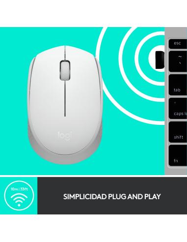 RATON LOGITECH INALAMBRICO M171 USB BLANCO 910-006867