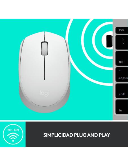 RATON LOGITECH INALAMBRICO M171 USB BLANCO 910-006867