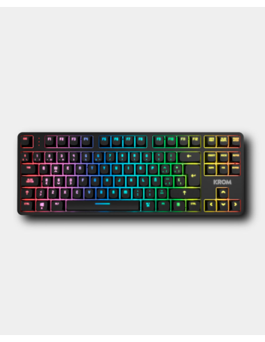 TECLADO KROM KERNEL PRO MINI INALAMBRICO RETROILUMINADO MECANICO NEGRO