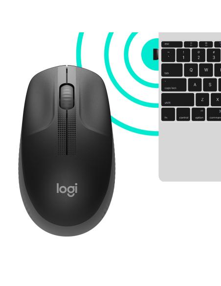 RATON LOGITECH INALAMBRICO M190 USB GRIS MARENGO 910-005905