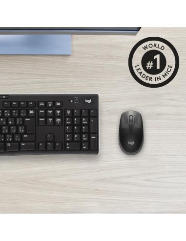 RATON LOGITECH INALAMBRICO M190 USB GRIS MARENGO 910-005905