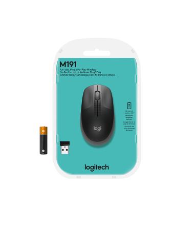 RATON LOGITECH INALAMBRICO M190 USB GRIS MARENGO 910-005905