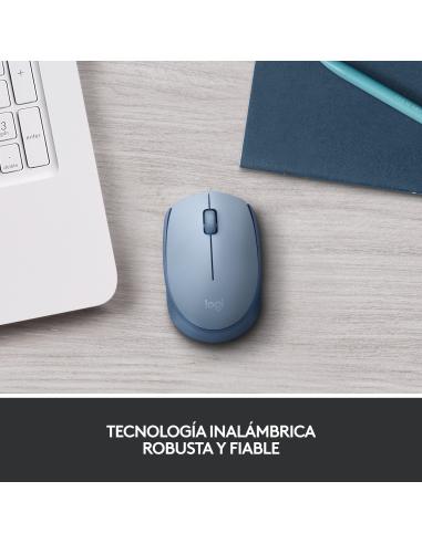 RATON LOGITECH INALAMBRICO M171 USB GRIS-AZULADO 910-006866