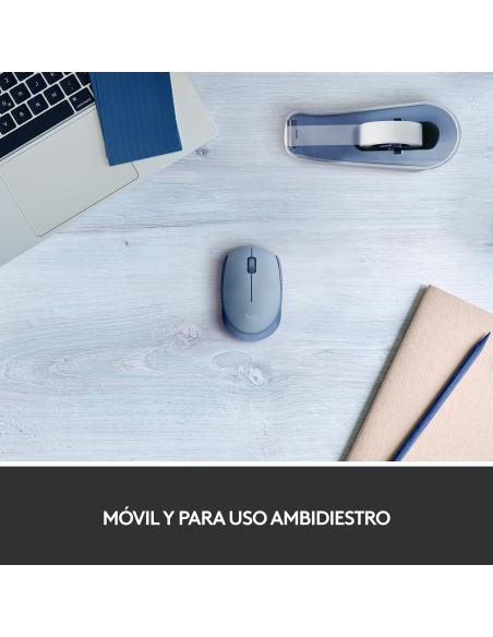 RATON LOGITECH INALAMBRICO M171 USB GRIS-AZULADO 910-006866