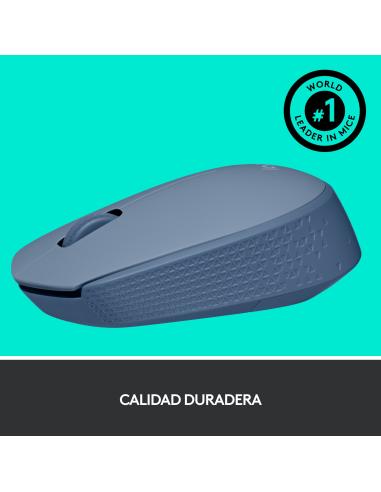 RATON LOGITECH INALAMBRICO M171 USB GRIS-AZULADO 910-006866