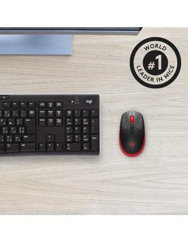RATON LOGITECH INALAMBRICO M190 USB ROJO 910-005908
