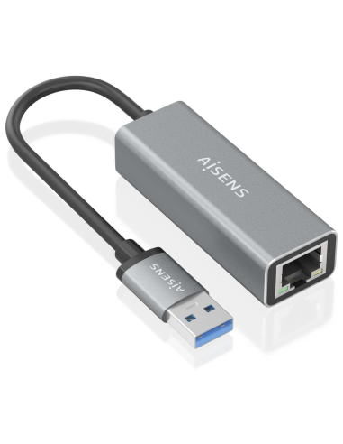 CONVERSOR AISENS USB 3.0 A ETHERNET GIGABIT 10/100/1000 GRIS 15CM