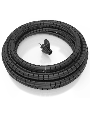 ORGANIZADOR CABLE AISENS EN ESPIRAL 25MM NEGRO 10.0M