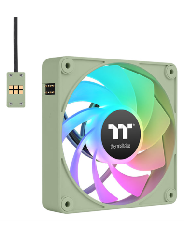 VENTILADOR INV MAGNETICO CAJA THERMALTAKE CT120 EX ARGB 3XVENT VERDE MATCHA