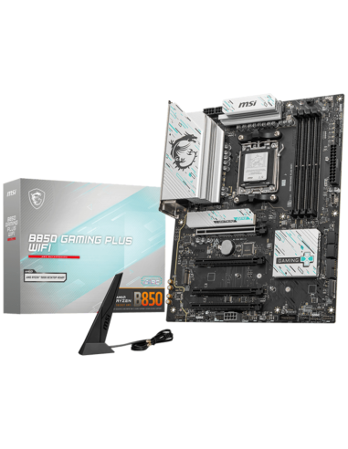 PLACA BASE MSI B850 GAMING PLUS WIFI PCI-E x16 Gen5, M.2 Gen5