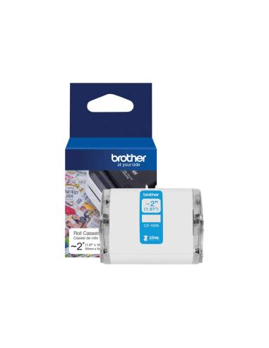 CINTA PAPEL ADHESIVA CONTINUO BROTHER COLOR VC-500W / 50mm x 5m (CZ1005)