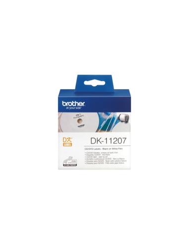 ETIQUETAS BROTHER DE CD-DVD 58X58mm (100 Und) (DK11207)