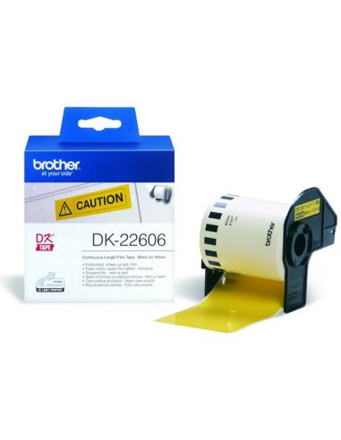 CINTA PELICULA CONTINUA BROTHER AMARILLA 62mm 15,24M (DK22606)