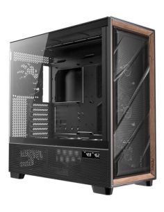 CAJA ANTEC FLUX PRO EUV WOOD ATX 2XUSB3.0 SIN FUENTE NEGRO