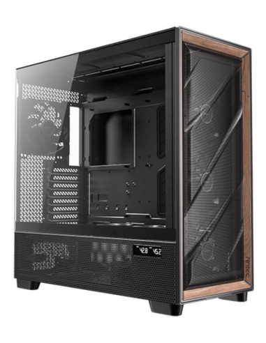 CAJA ANTEC FLUX PRO EUV WOOD ATX 2XUSB3.0 SIN FUENTE NEGRO