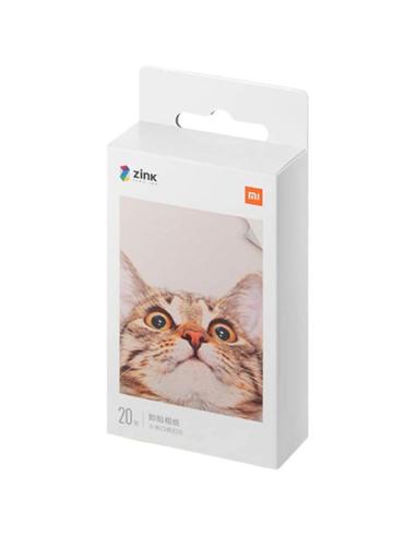 PAPEL FOTOGRAFICO XIAOMI 3" DOBLE CAPA / COMPATIBLE IMPRESORAS XIAOMI PORTATILES / 20 UND. / TEJ4019GL