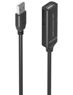 CABLE AISENS USB 2.0 PROLONGADOR AMPLIFICADOR A/M-A/H NEGRO 10M