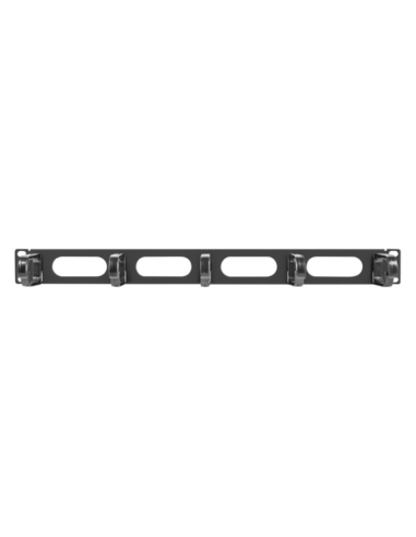 ORGANIZADOR DE CABLES LANBERG 5 ANILLAS 19" 1U TIPO B NEGRO