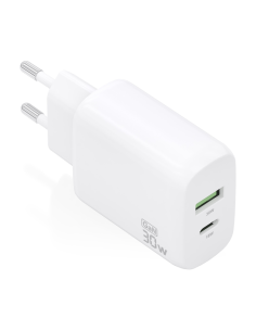 CARGADOR AISENS GAN 30W, 1XUSB-C PD3.0 QC4.0, 1XUSB-A QC3.0, BLANCO