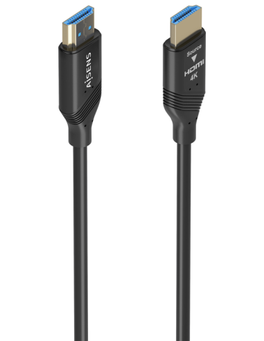 CABLE HDMI AISENS V2.0 OPTICO ACTIVO AOC 4K60HZ 18GBPS A/M-A/M 25M NEGRO