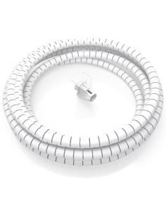 ORGANIZADOR CABLE AISENS EN ESPIRAL 25MM BLANCO 1.0M