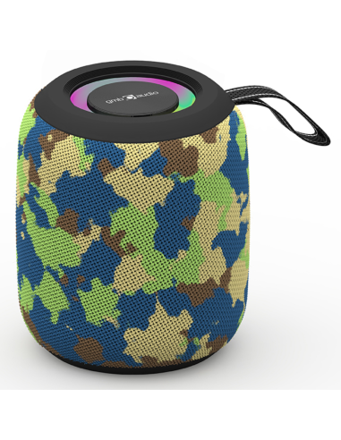 ALTAVOZ PORTATIL GEMBIRD 8W BT LED RGB CAMUFLAJE