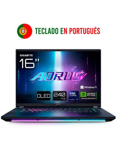 PORTATIL GIGABYTE AORUS MASTER 16 U9-275HX RTX 5090 32GB 1TB 16"OLED W11P