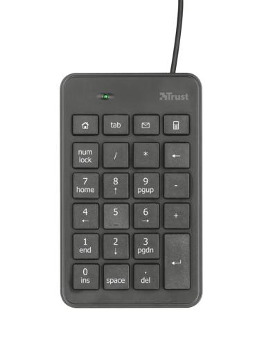TECLADO TRUST NUMERICO XALAS ULTRADELGADO PARA PORTATILES USB 22221