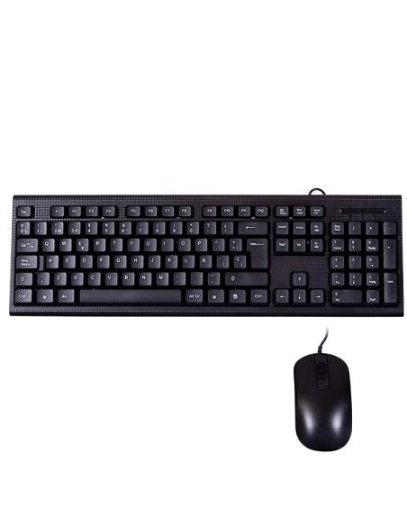 TECLADO PC CASE USB KIT TECLADO RATON PCC-KTR-001
