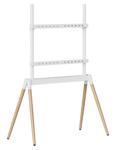 SOPORTE DE SUELO GEMBIRD PARA TV 55" - 86" BLANCO/MADERA