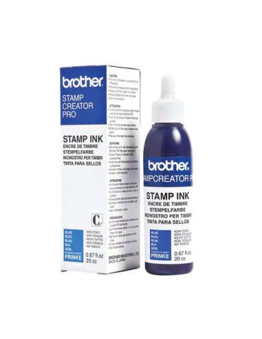 TINTA SELLO BROTHER PARA REENTINTADO AZUL 20cc (PRINKE)