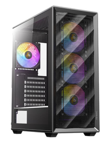 CAJA ANTEC AX85 ARGB ATX NEGRO 4XVENT 120MM 2XUSB SN FUENTE