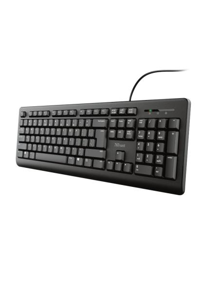 TECLADO TRUST USB TK-150 SILENCIOSO NEGRO 23982