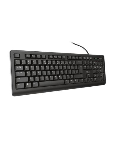 TECLADO TRUST USB TK-150 SILENCIOSO NEGRO 23982