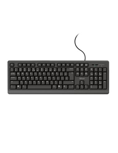 TECLADO TRUST USB TK-150 SILENCIOSO NEGRO 23982