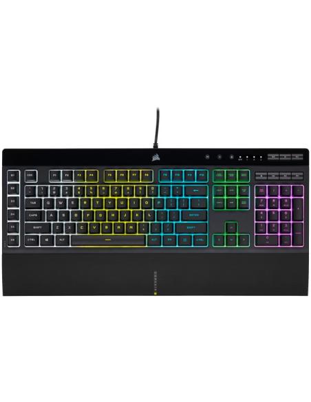 TECLADO CORSAIR USB K55 RGB PRO GAMING REPOSAMUNECA EXTRAIBLE