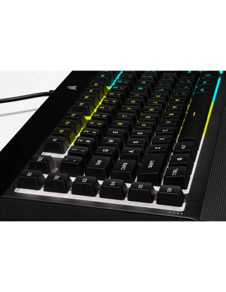 TECLADO CORSAIR USB K55 RGB PRO GAMING REPOSAMUNECA EXTRAIBLE