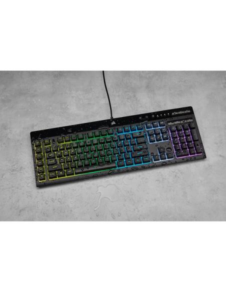 TECLADO CORSAIR USB K55 RGB PRO GAMING REPOSAMUNECA EXTRAIBLE