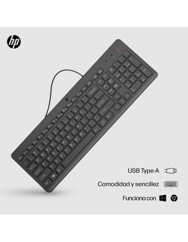 TECLADO HP 150 USB-A NEGRO 664R5AA