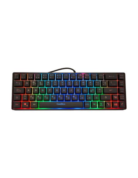 TECLADO COOLBOX USB GAMING COMPACTO 65 LED REGB TM065 RGB DG-TEC65-RGB