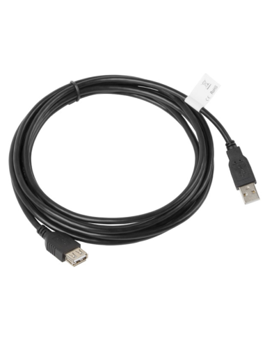 CABLE ALARGADOR LANBERG USB 2.0 MACHO HEMBRA 3M NEGRO