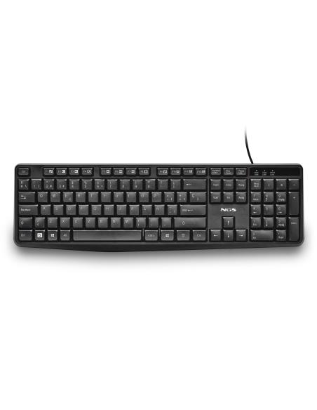 TECLADO NGS FUNKY V4 USB 12 TECLAS MULTIMEDIA NEGRO